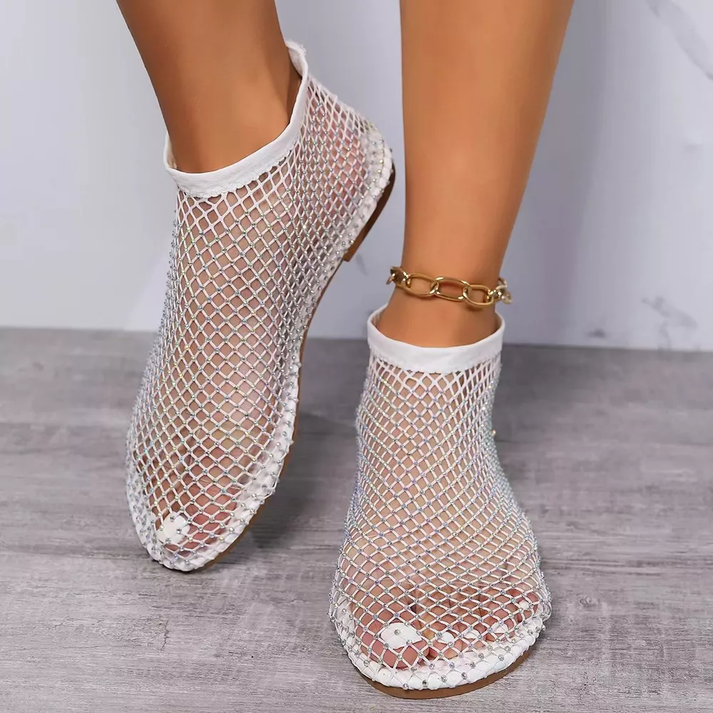 Round Toe Hollow Out Slip-Ons, image 4