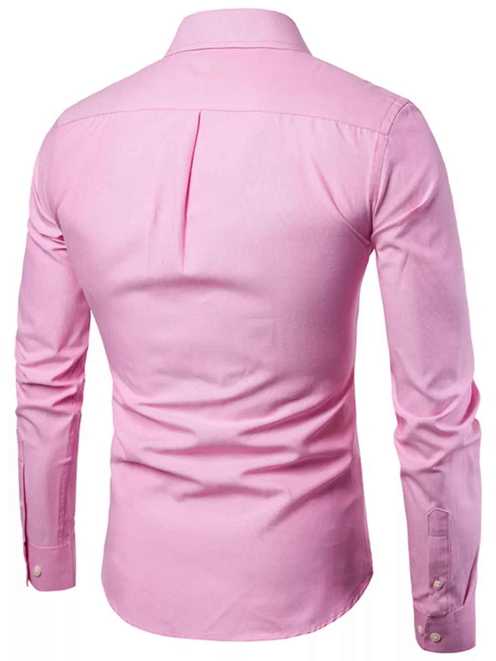 Men's Plus Size Slim Fit Long Sleeve Button-Down Shirt, image 7