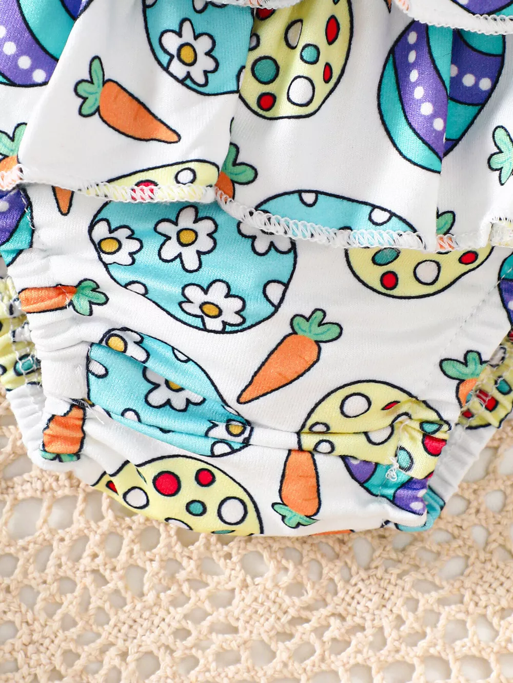 Children's Easter Graphic Bodysuit and Skirt Set with Headband, image 6
