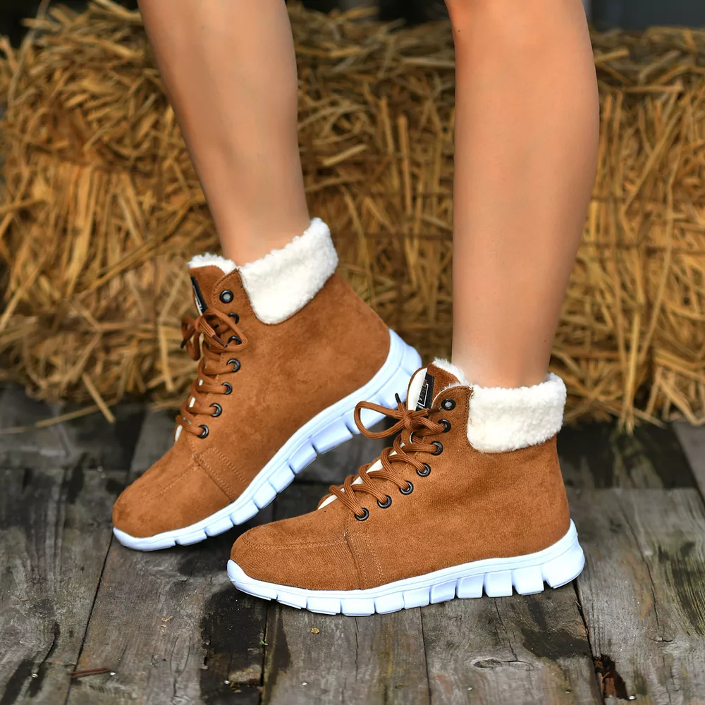 Lace Up Round Toe Boots, image 4