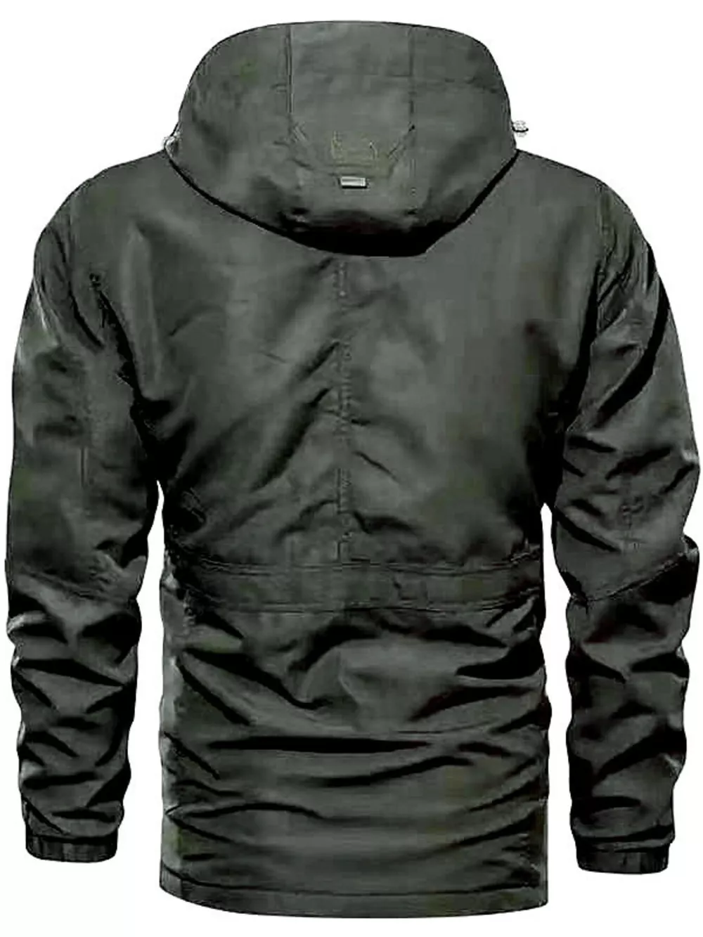 Men's Plus Size Zip Up Hooded Jacket, image 5