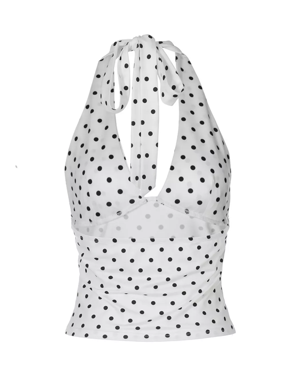 Polka Dot Halter Neck Cami, image 6