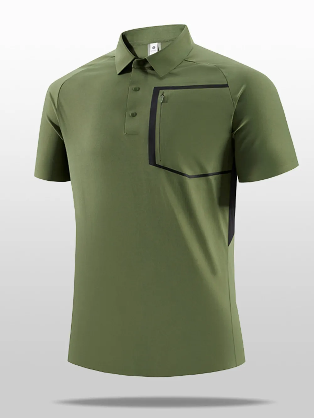 Men's Plus Size Button Detail Short Sleeve Polo, image 6