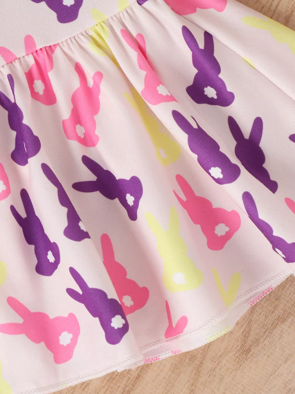 Children's Easter Bunny Short Sleeve Top and Pants Set, image 4