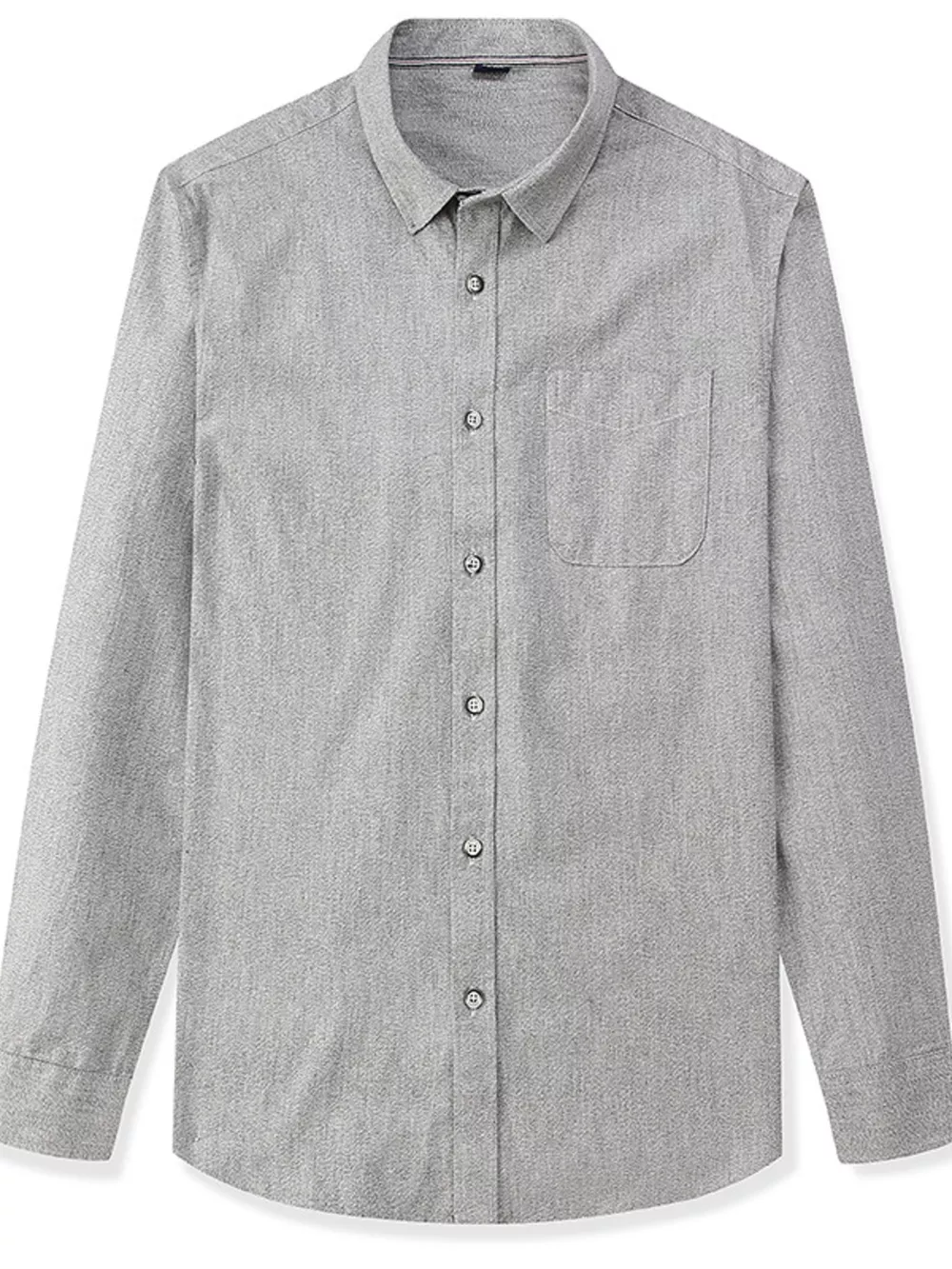 Men's Full Size Casual Long Sleeve Button-Down Shirt Plus Size