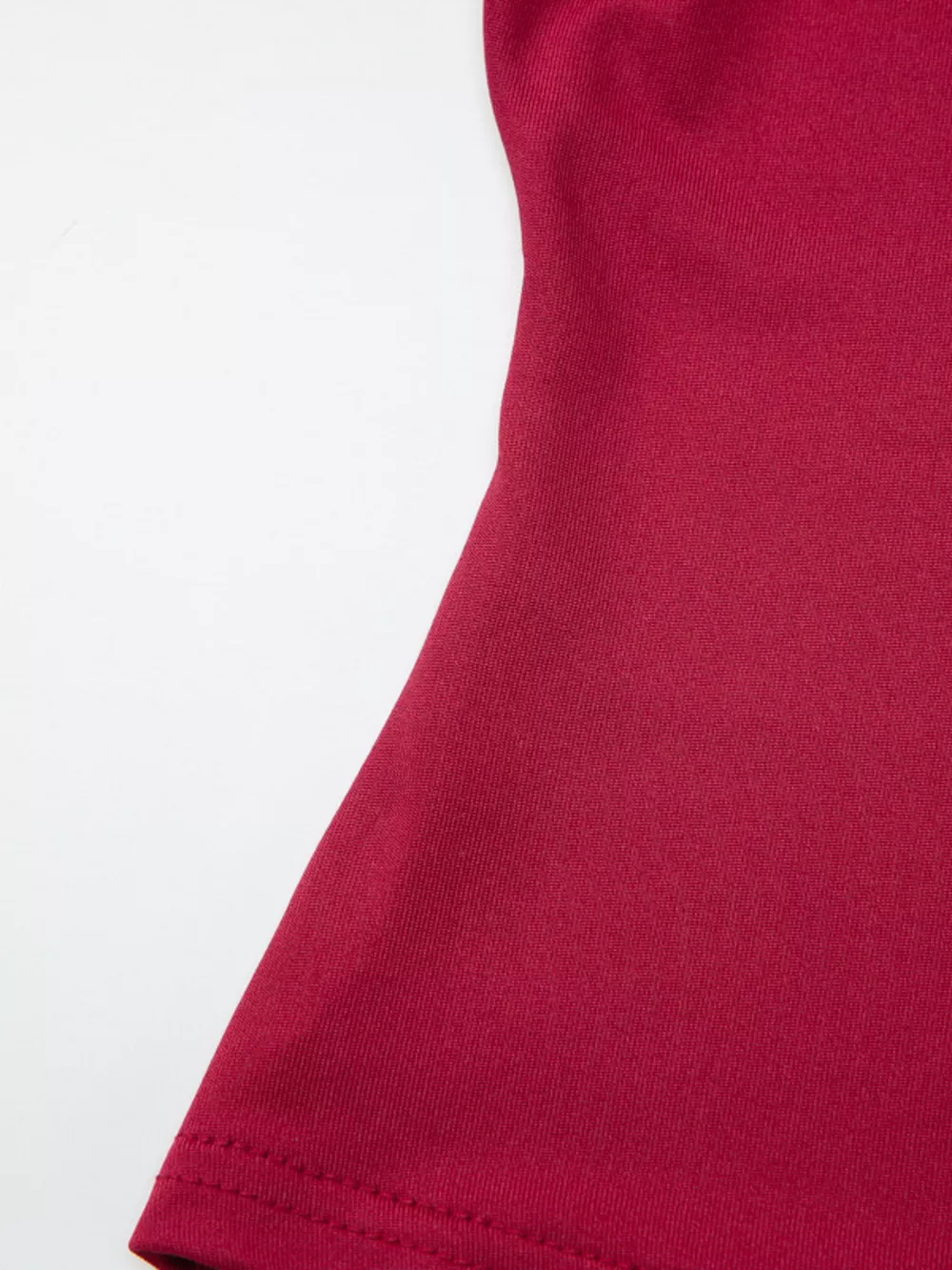 One-Shoulder Button-Decorated Fitted T-Shirt, image 10