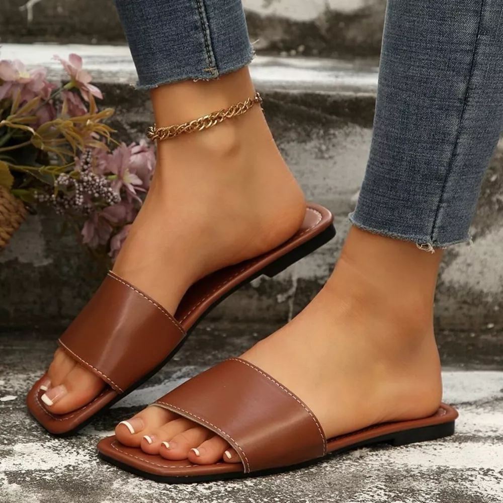 Open Toe Flats Sandals, image 13