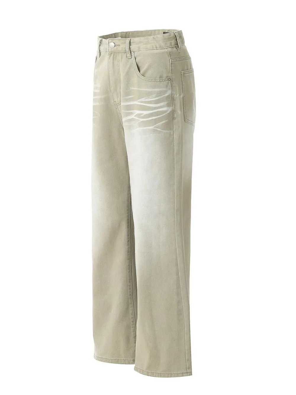 Men's Wide Leg Wash Jeans, image 3