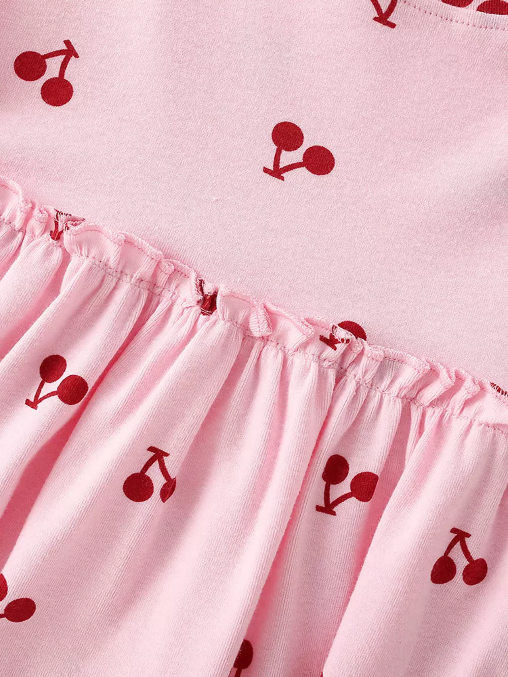 Children's Cherry Print Short Sleeve Dress, image 4