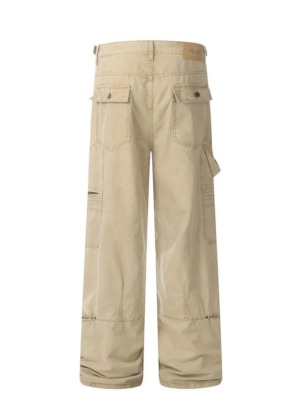 Men's Vintage Wide Leg Cargo Jeans, image 6
