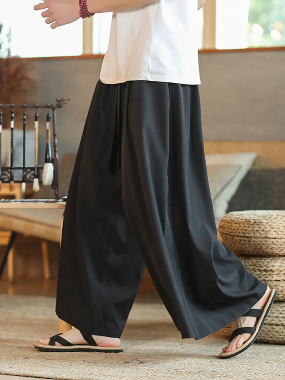 Men's Plus Size Wide Leg Pants, image 3