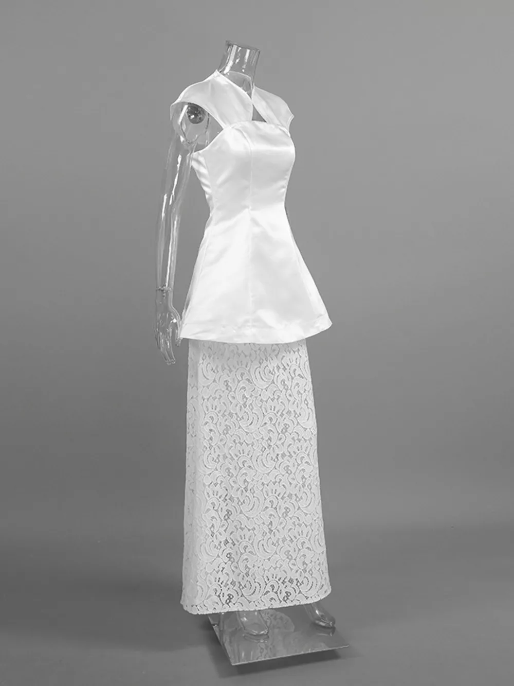 Cap Sleeve Top and Lace Skirt Set, image 8