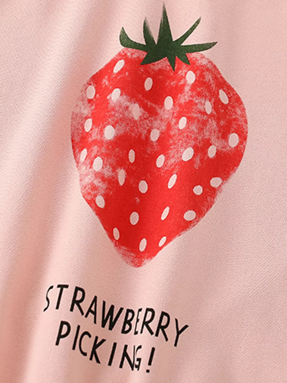 Children's Strawberry Picking Graphic Crew Neck Sweatshirt, image 7