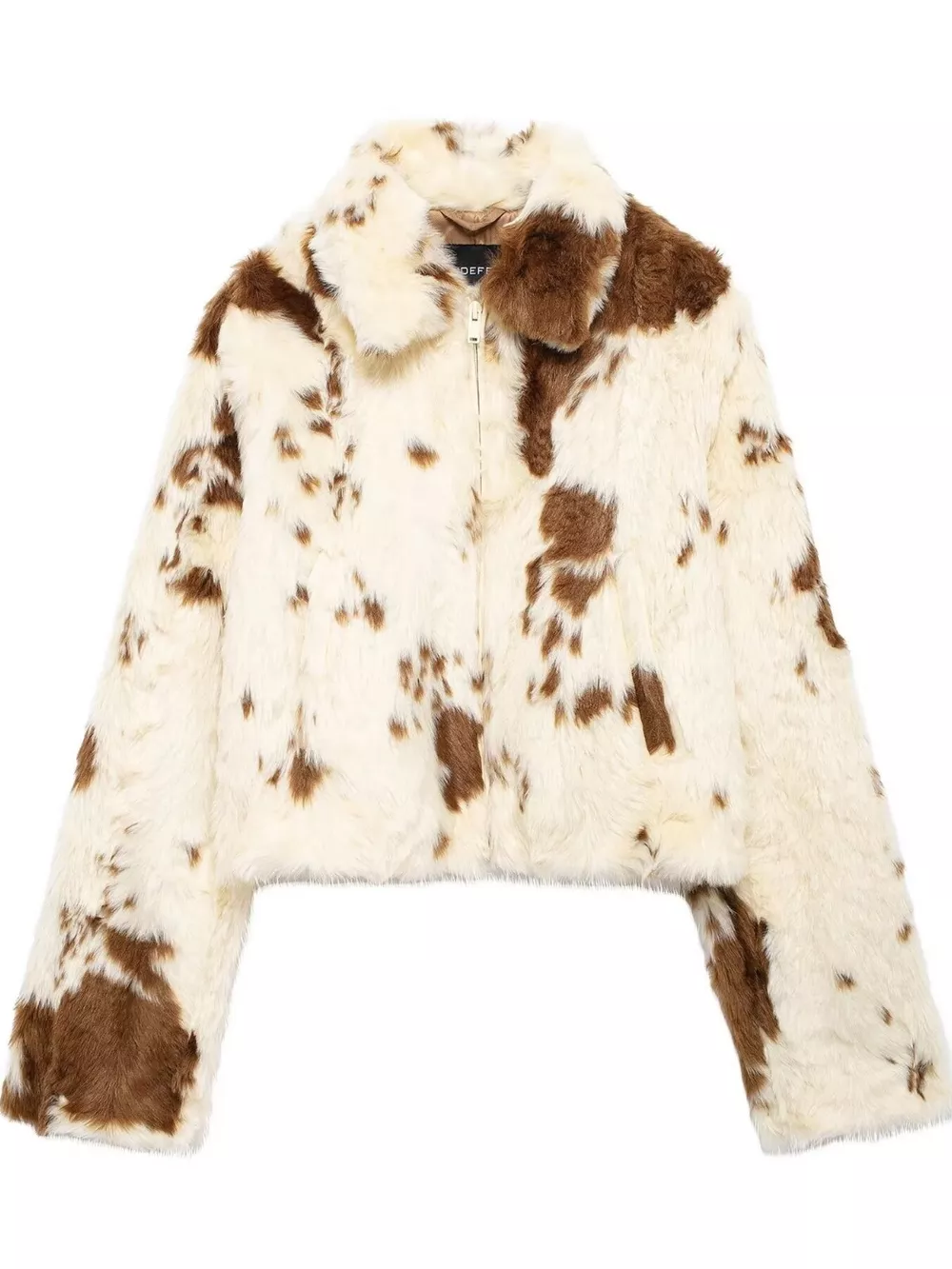 Faux Fur Zip Up Cropped Outerwear, image 8