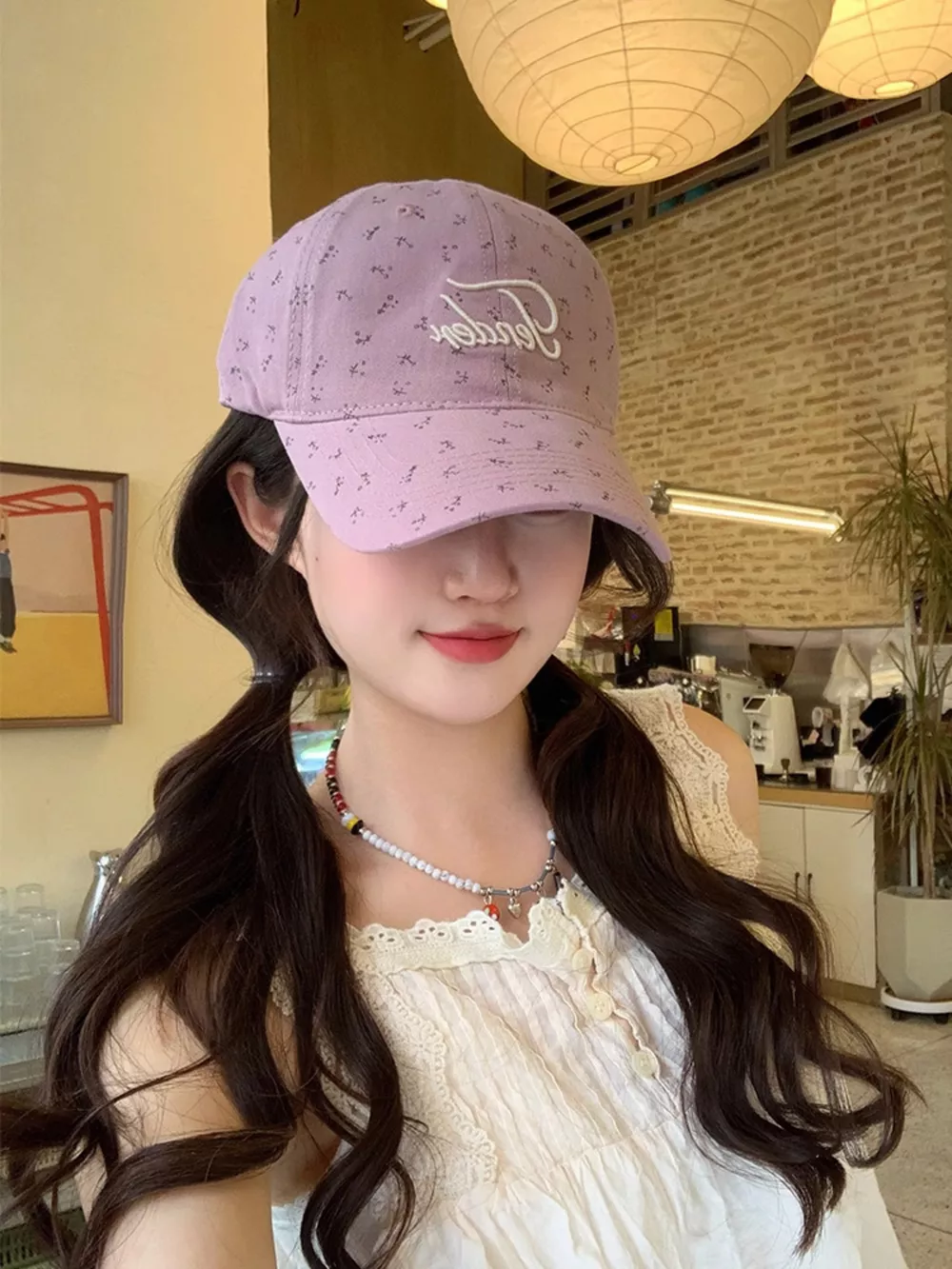 Floral Embroidered Baseball Cap, image 5