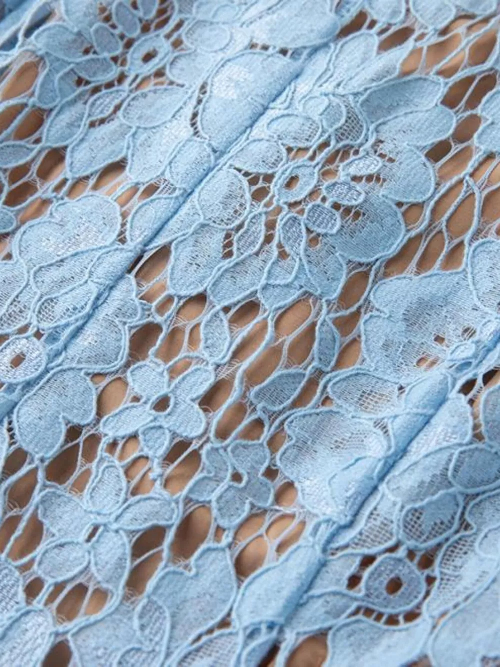 Pearl Neckline Sleeveless Lace Dress, image 21