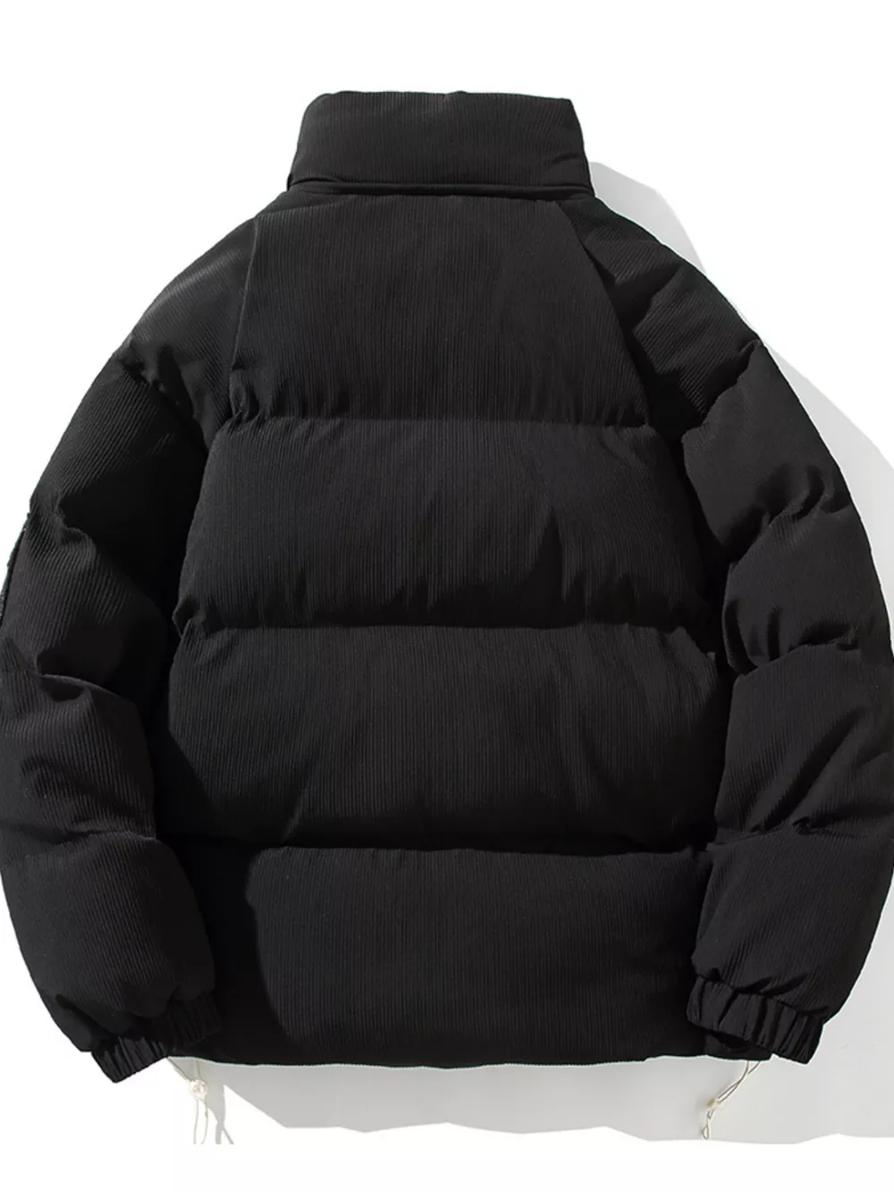 Men's Plus Size Zip Up Long Sleeve Puffer Jacket, image 3