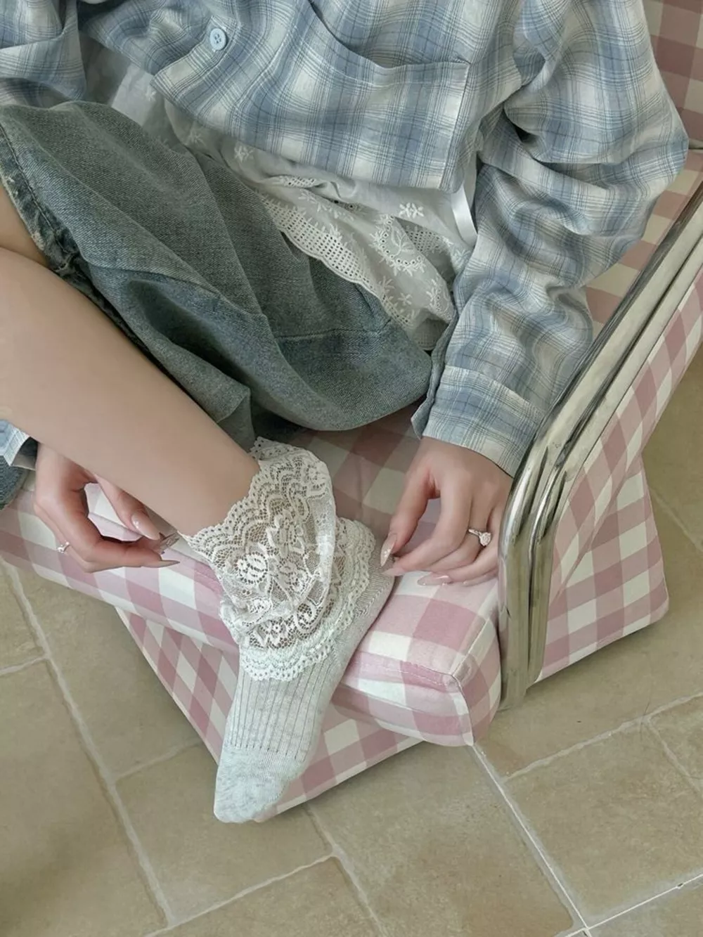 Lace Ankle Socks, image 5