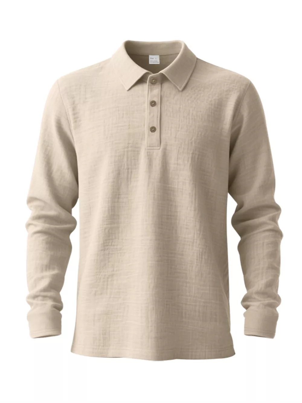 Men's Full Size Classic Long Sleeve Polo Plus Size, image 16