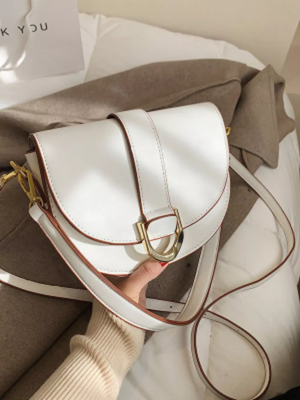 Buckle Flap Crossbody Bag, image 5