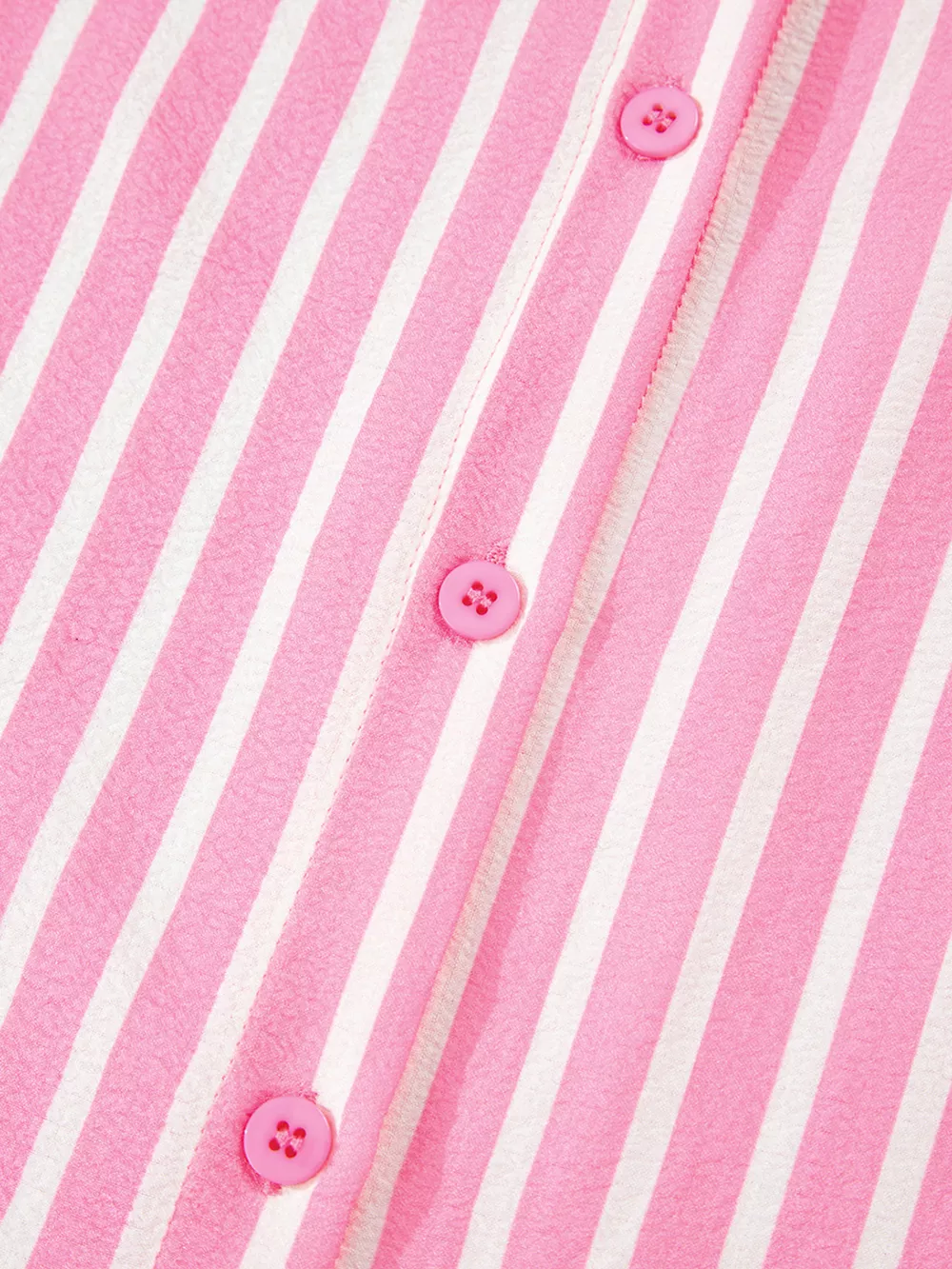 Stripe Buttoned Front Long Sleeve Top and Pants 2 Piece Sleepwear, image 13