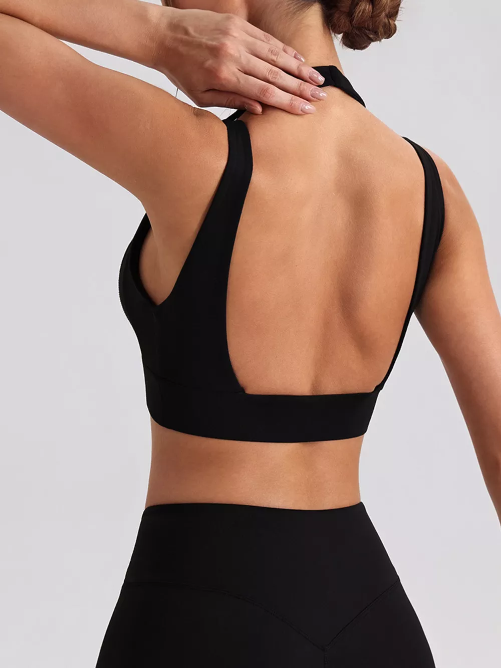 Seamless Criss-Cross V-Neck Tank and Leggings Active Set, image 13