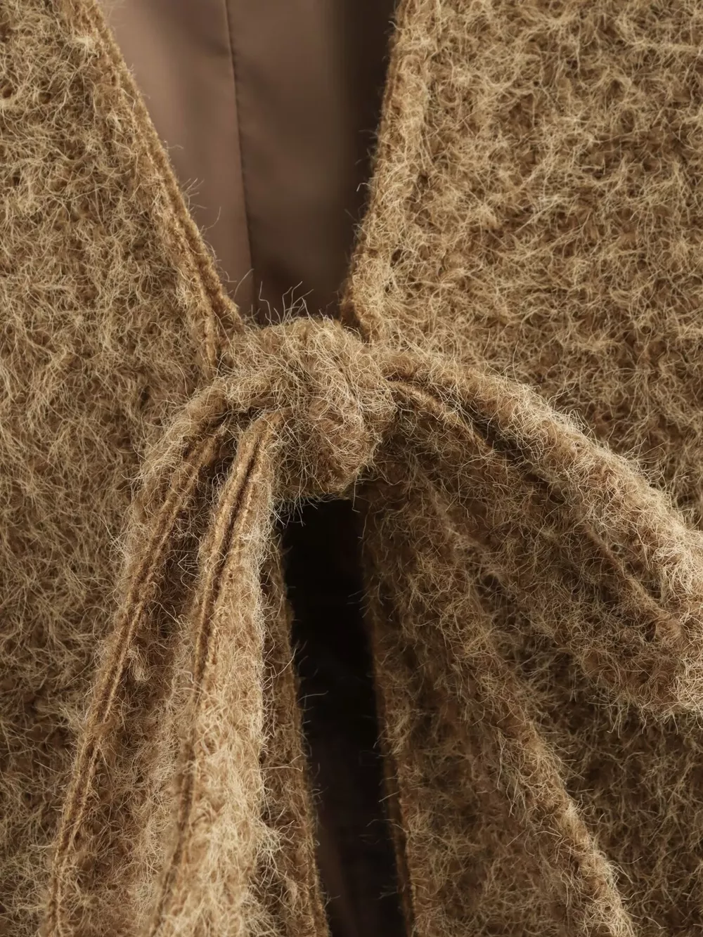 Textured Knit Tie-Front Outerwear, image 5