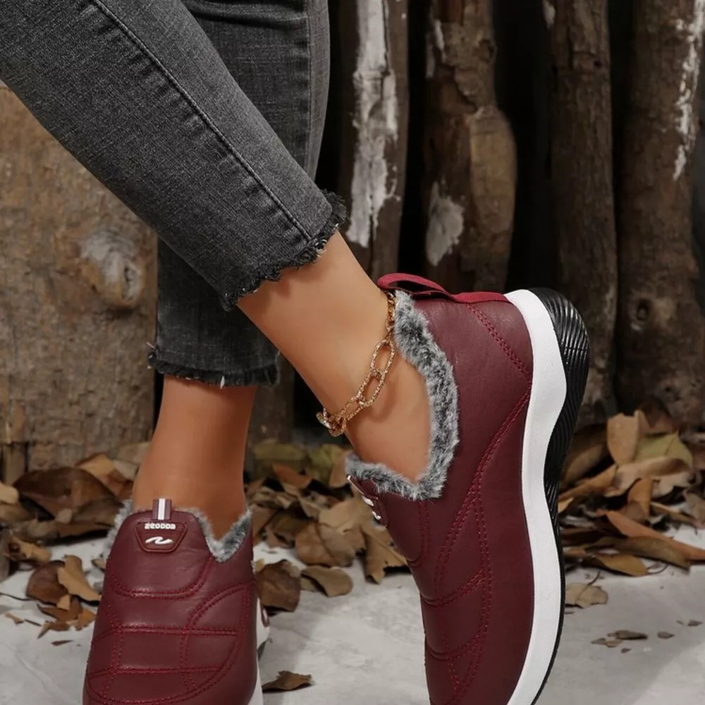 Plush Round Toe Platform Shoes, image 13