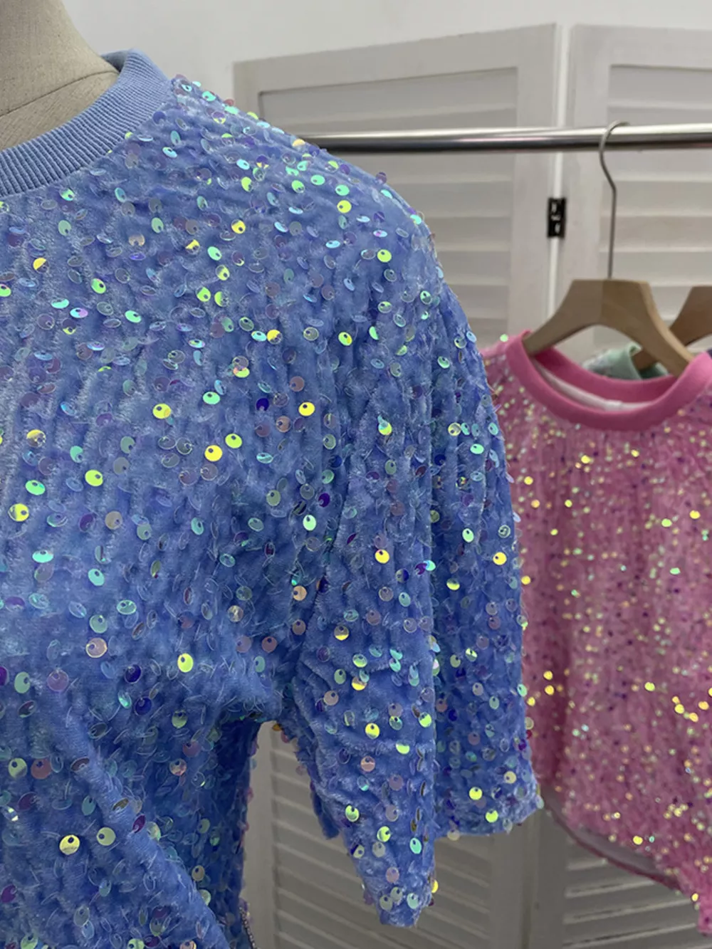 Sequin Short Sleeve T-Shirt, image 7
