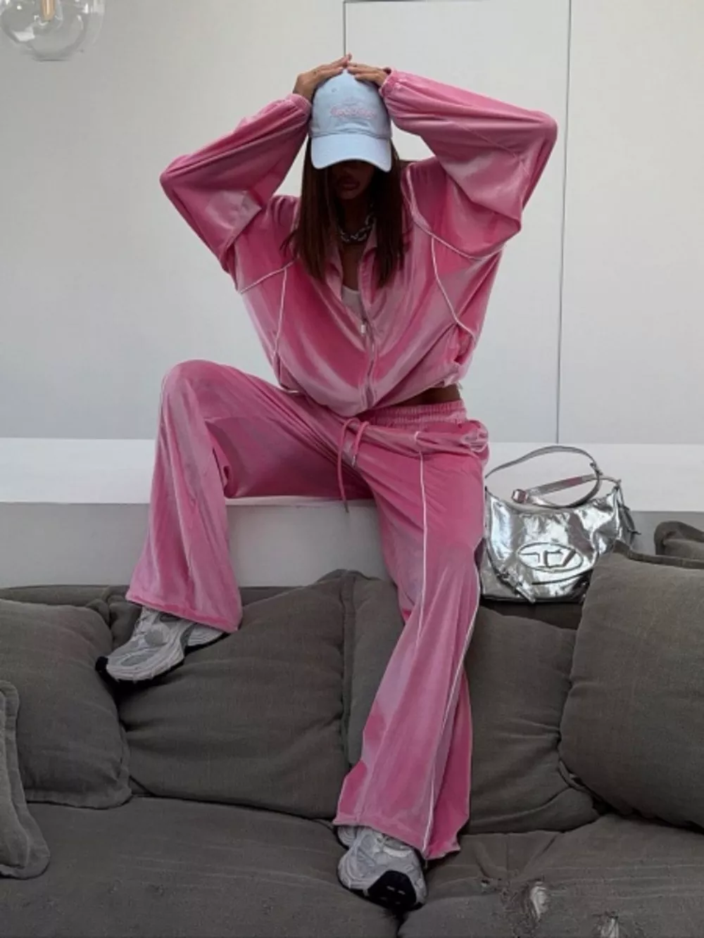 Zip Up Long Sleeve Top and Pants Set, image 16