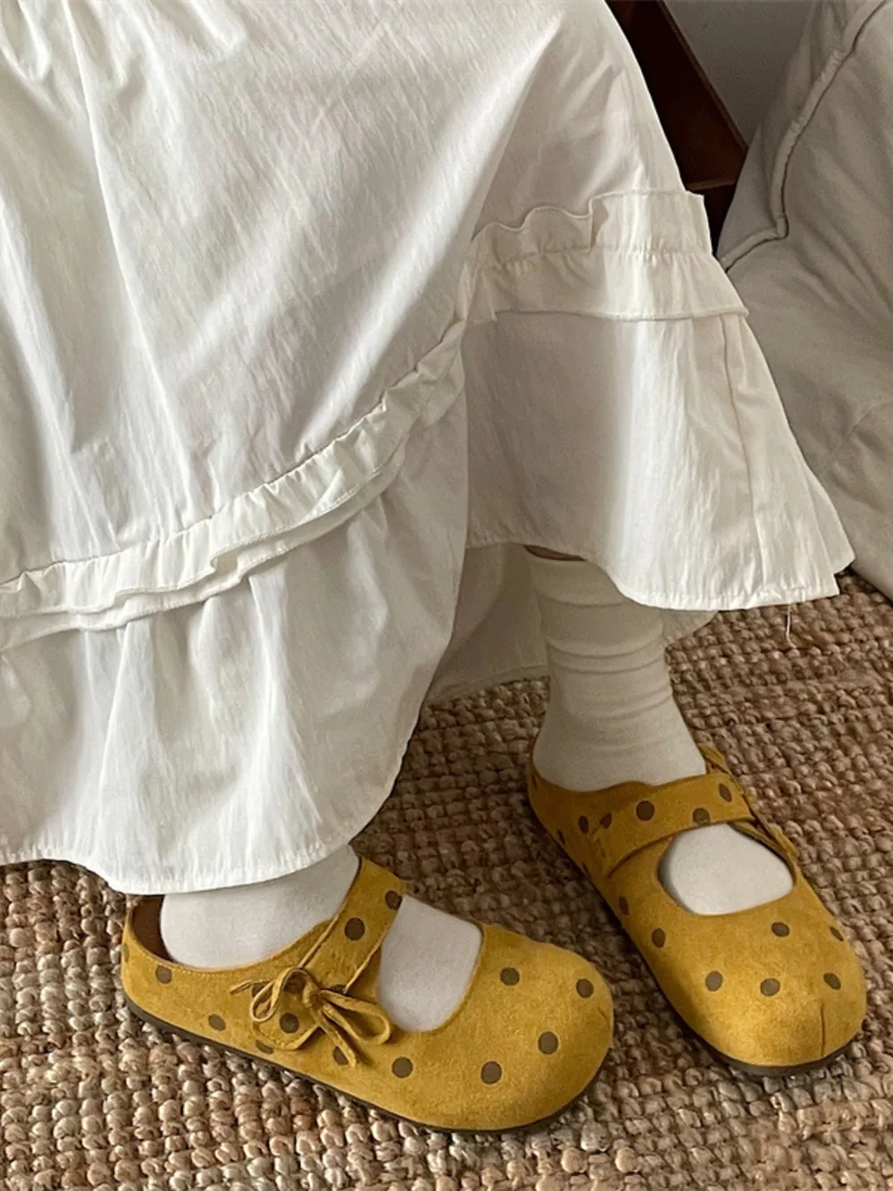 Polka Dot Round Toe Slip-Ons, image 19