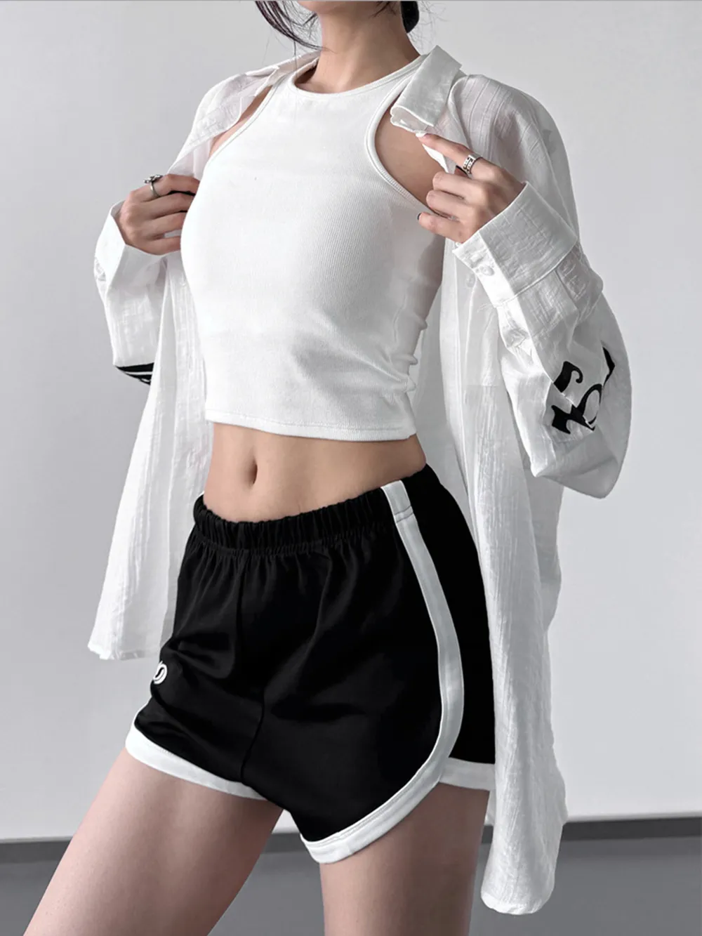 Button-Up Long Sleeve Oversized Shirt, image 5