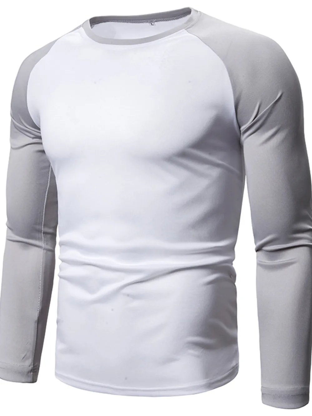 Men's Plus Size Round Neck Raglan Sleeve T-Shirt, image 5