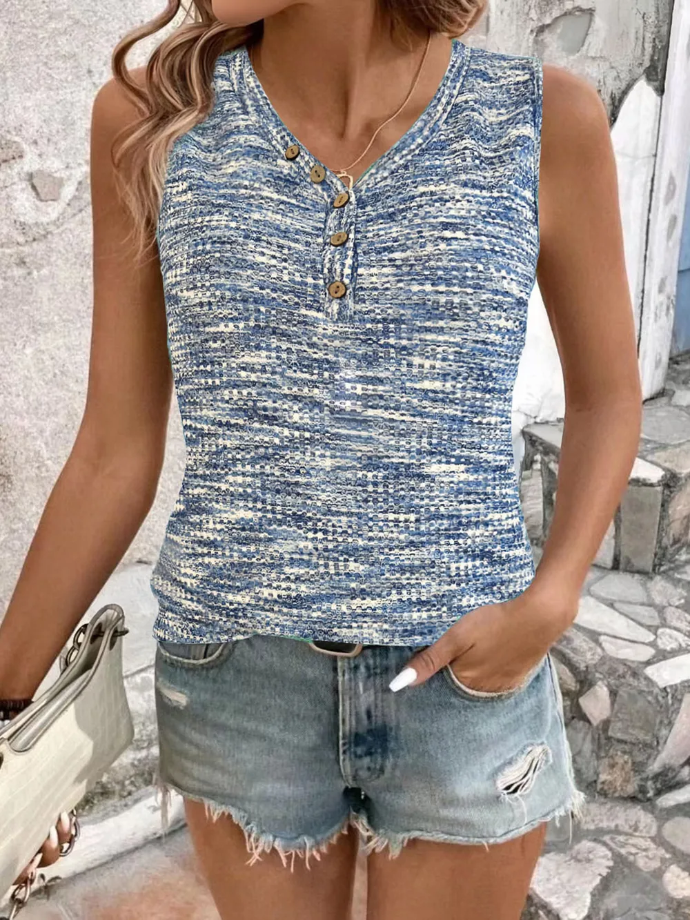 Full Size V-Neck Tank Plus Size