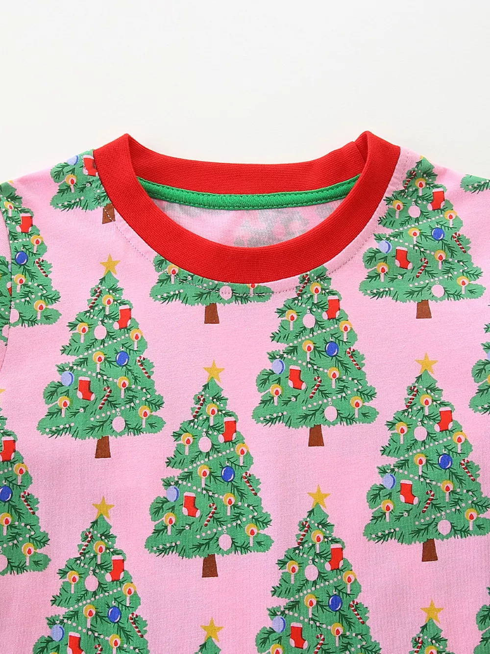 Children's Christmas Tree Print Long Sleeve Dress, image 3