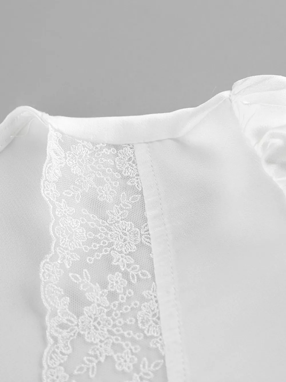 Lace Detail Short Sleeve Top and Skirt Set, image 9