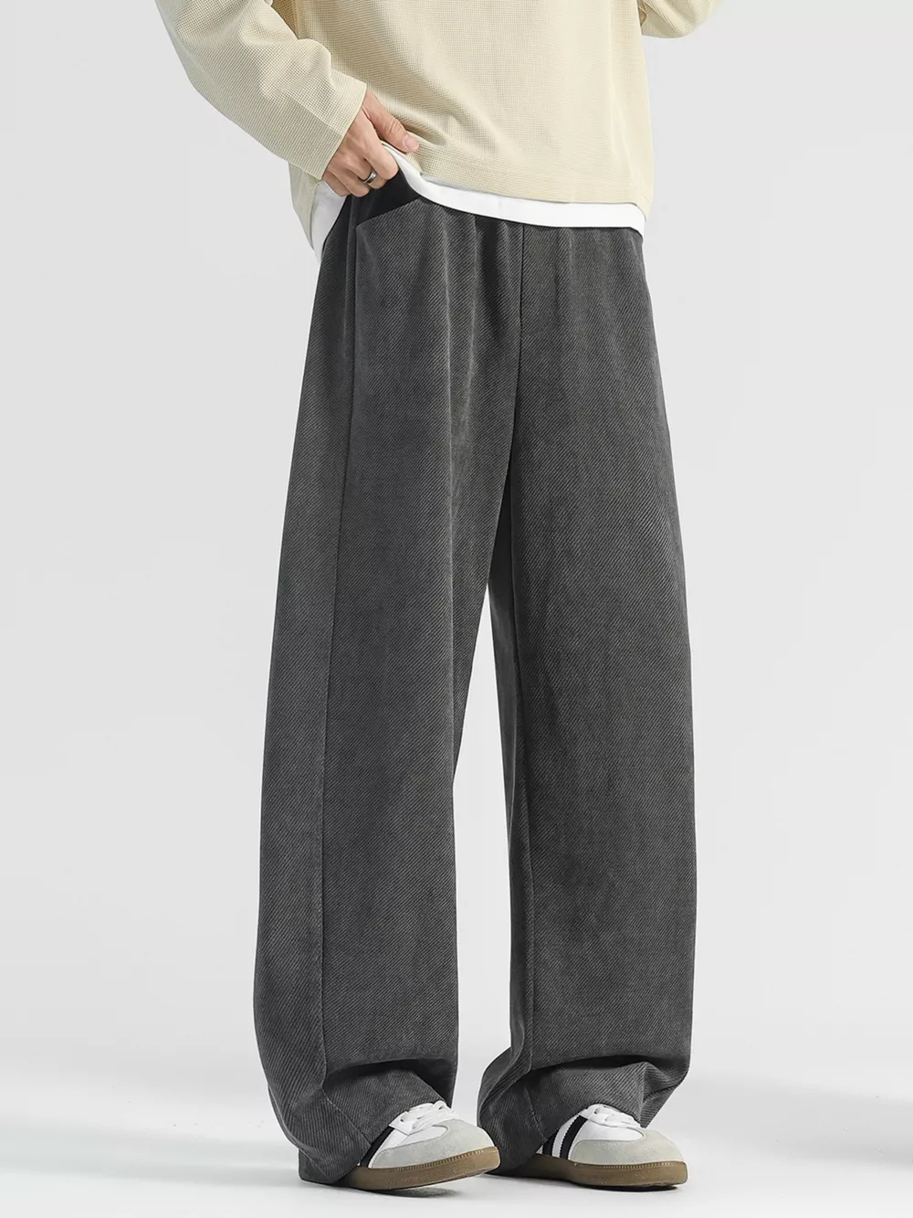 Men's Plus Size Loose Fit Corduroy Pants, image 6