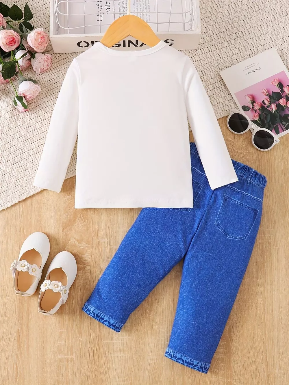 Children's Graphic Long Sleeve Top and Pants Set, image 5