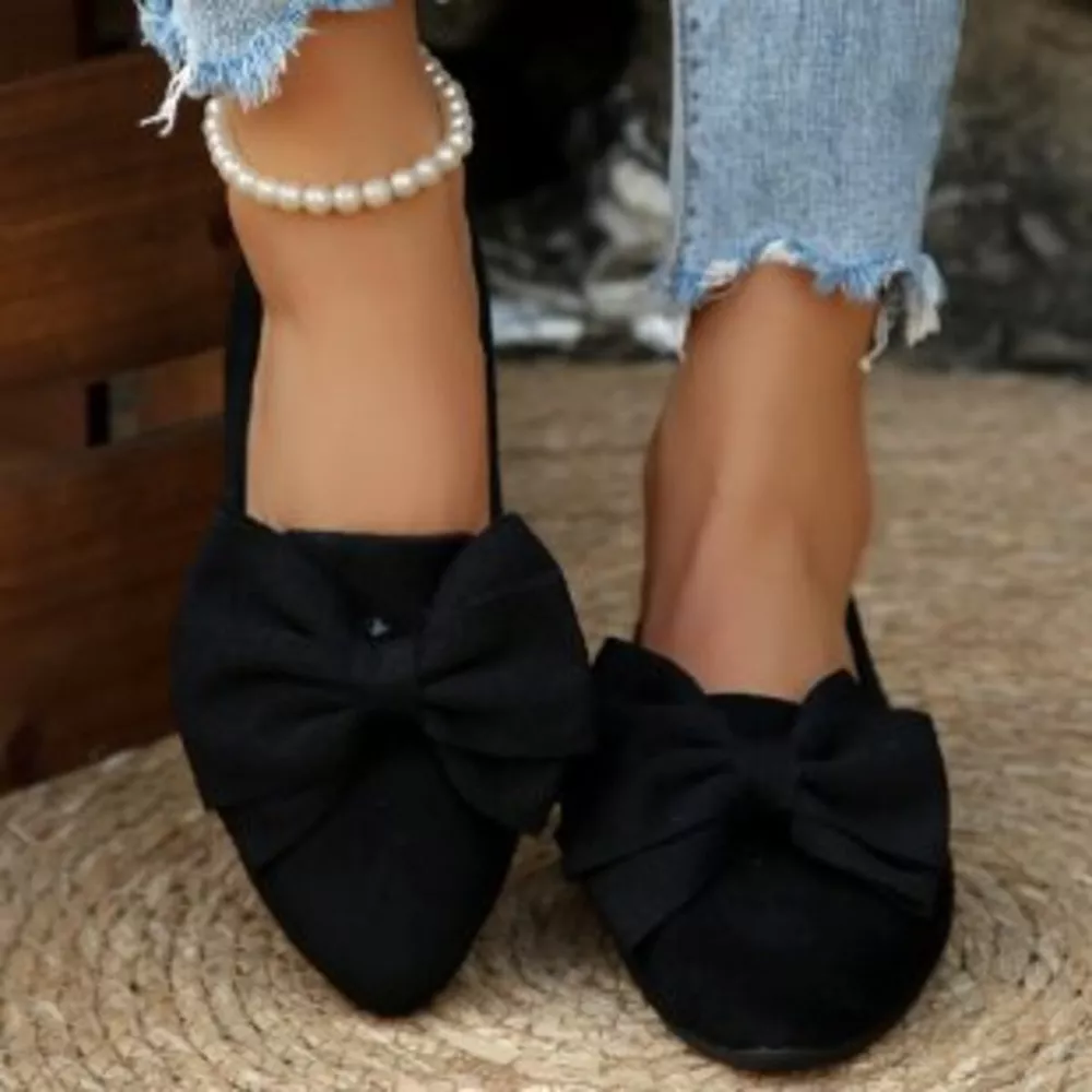 Bow Point Toe Slip-Ons, image 5
