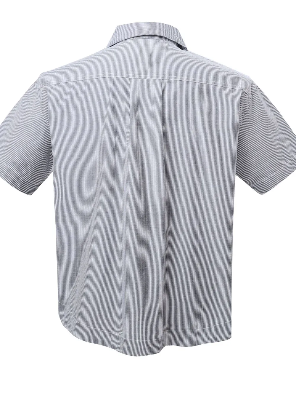 Men's Buttone Down Short Sleeve Striped Shirt, image 4