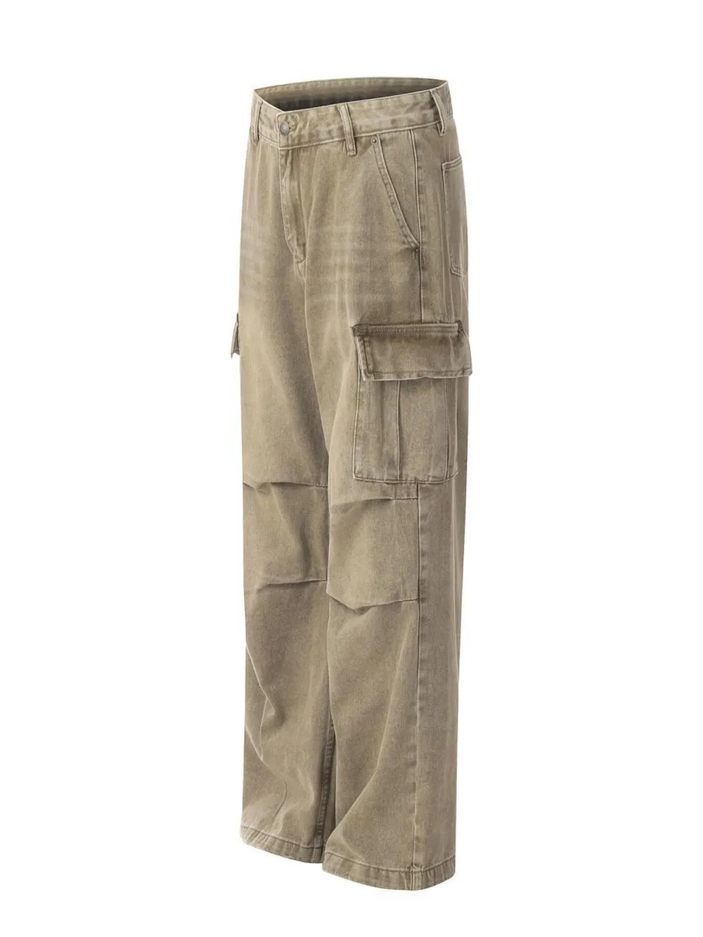 Men's Vintage Washed Cargo Jeans, image 2