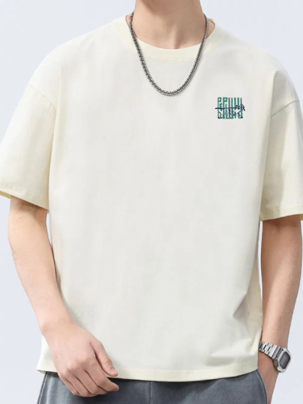 Men's Full Size Oversized Short Sleeve T-Shirt Plus Size, image 8