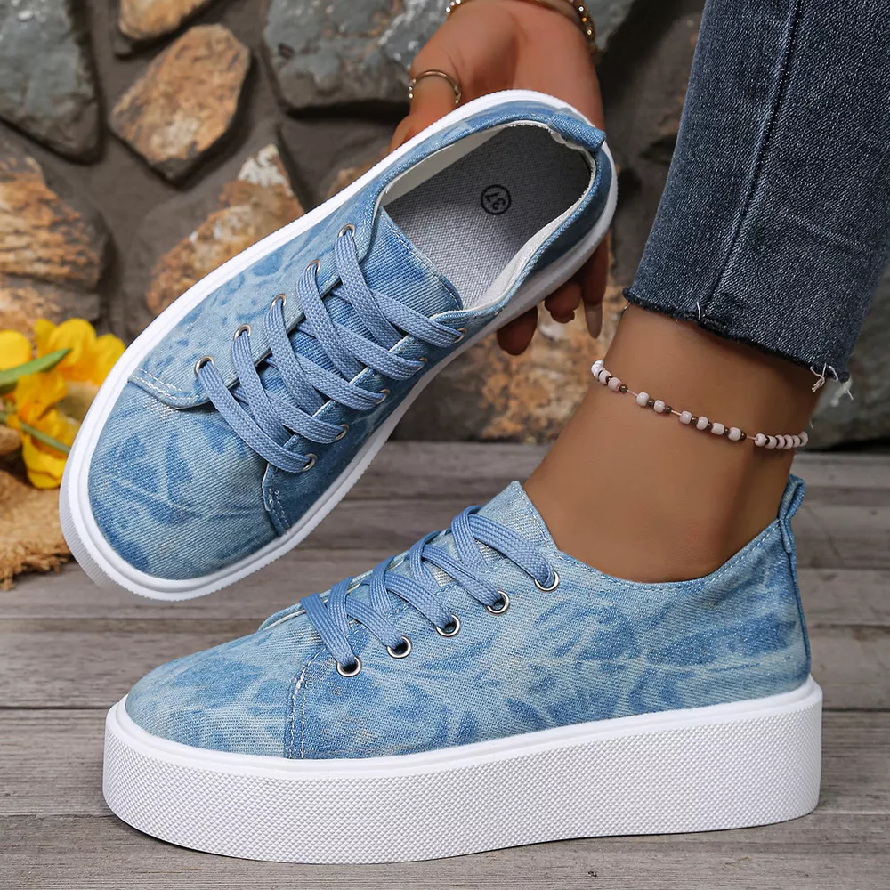 Round Toe Platform Sneakers, image 7
