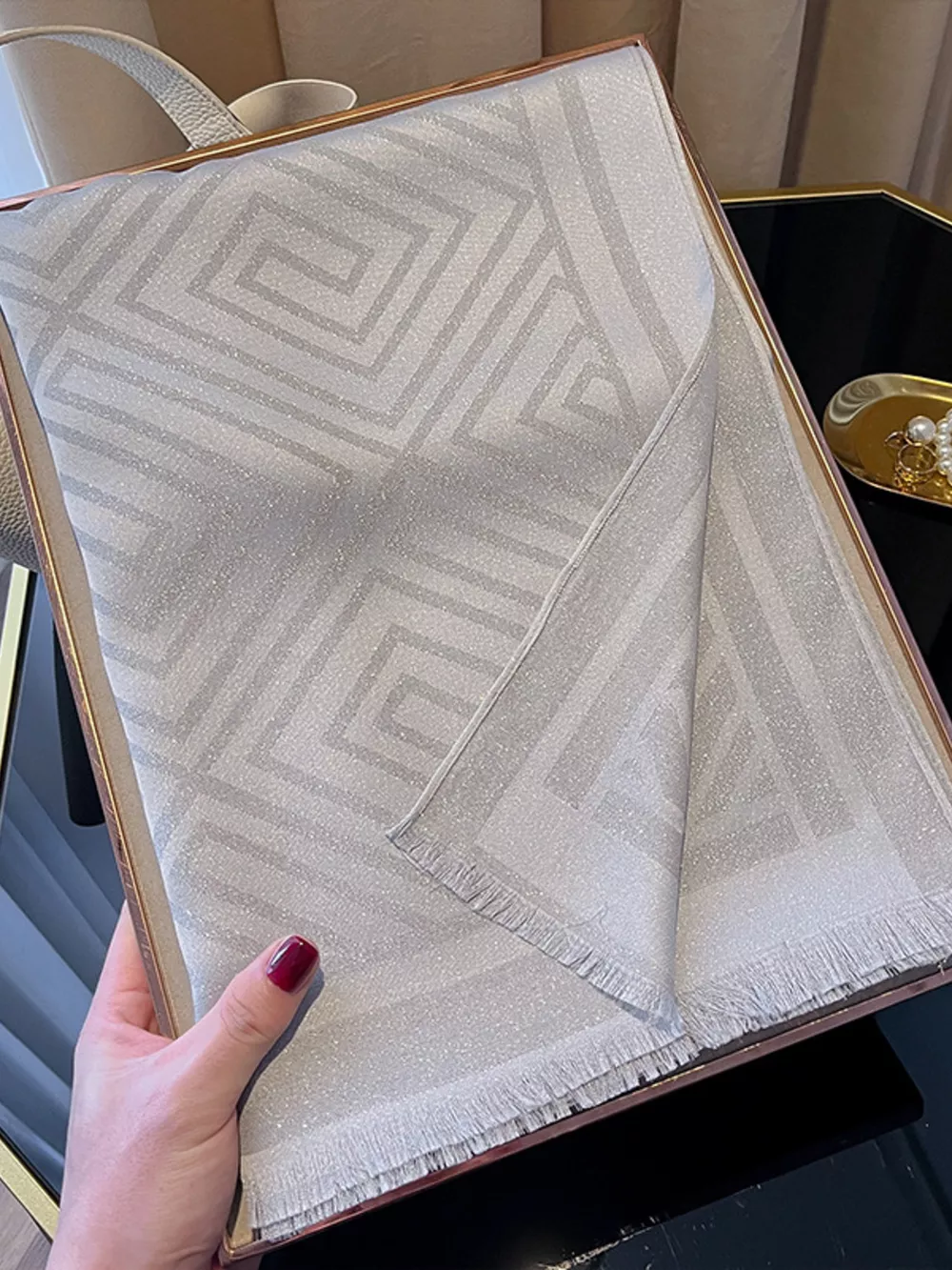 Raw Hem Lightweight Scarf, image 16
