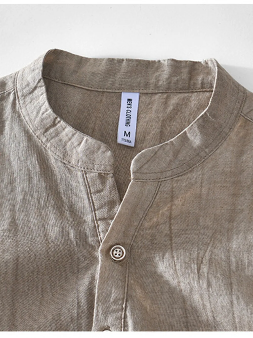 Men's Plus Size Button Detail Short Sleeve Shirt, image 6