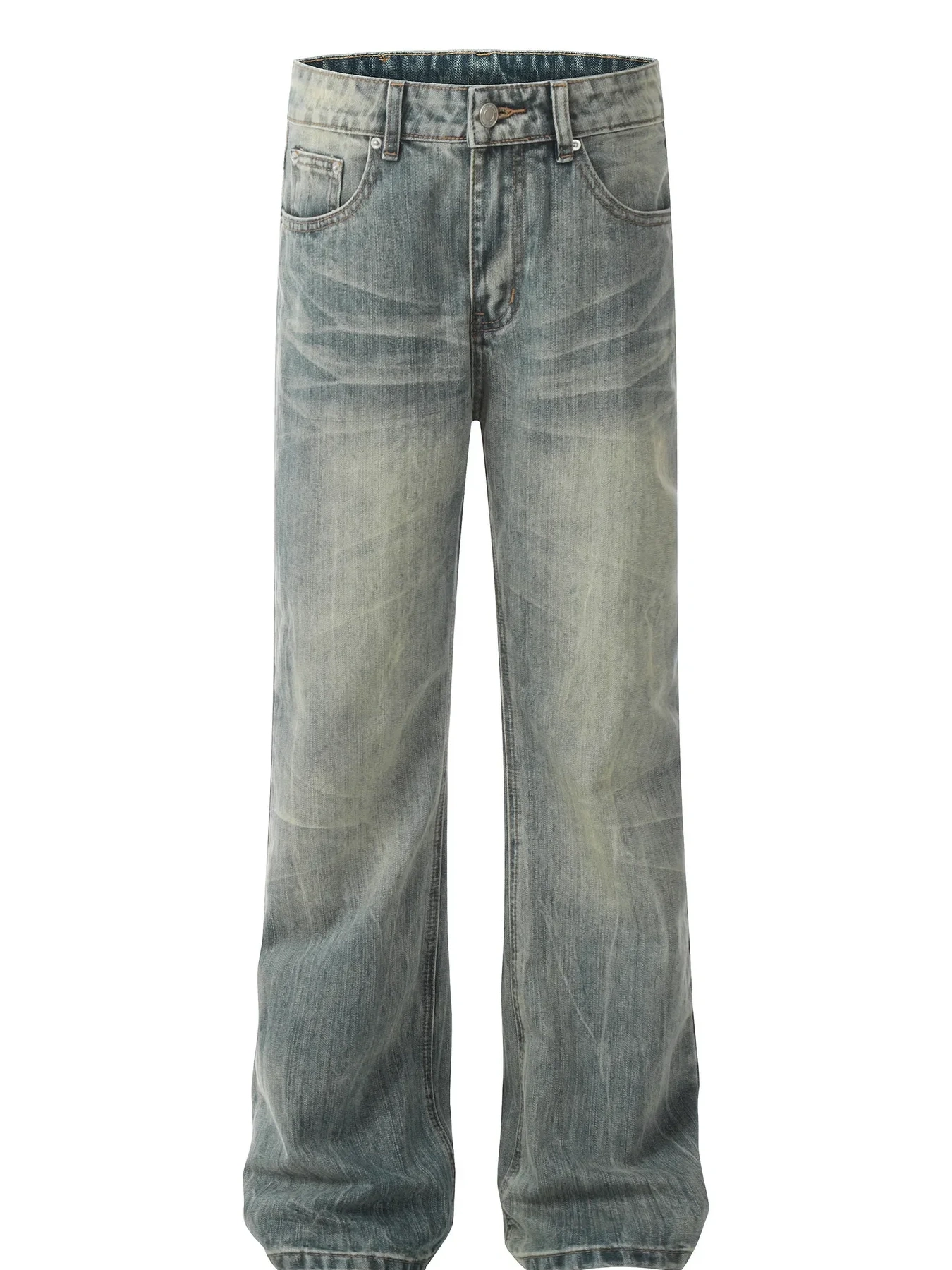 Men's Vintage Wash Straight Leg Jeans