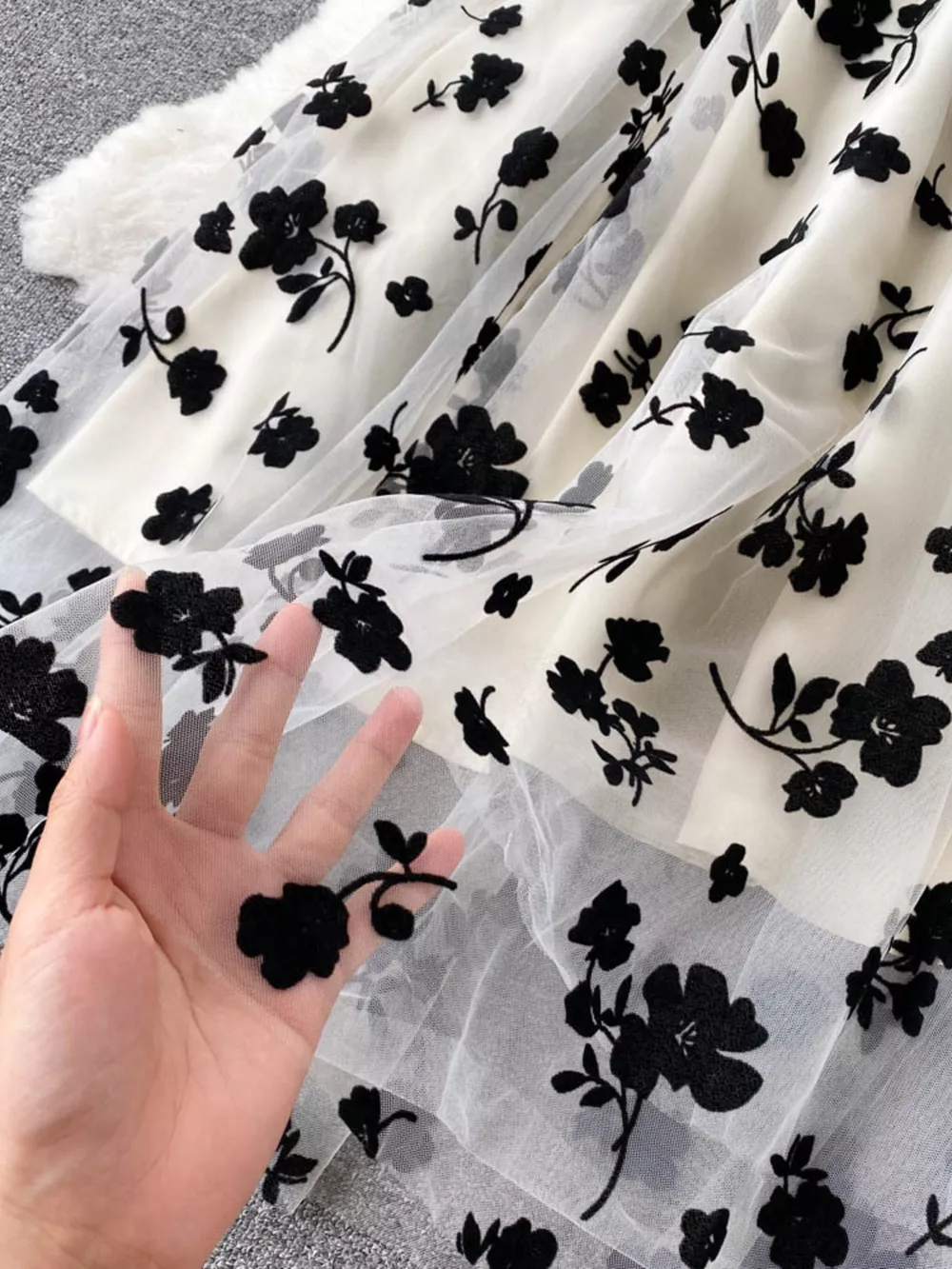 Floral Mesh Dress & Blazer Set, image 7