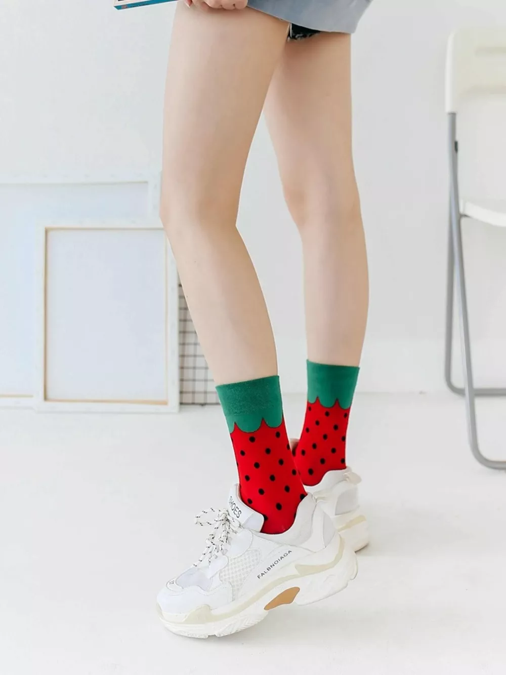 Contrast Cuffs Socks, image 10