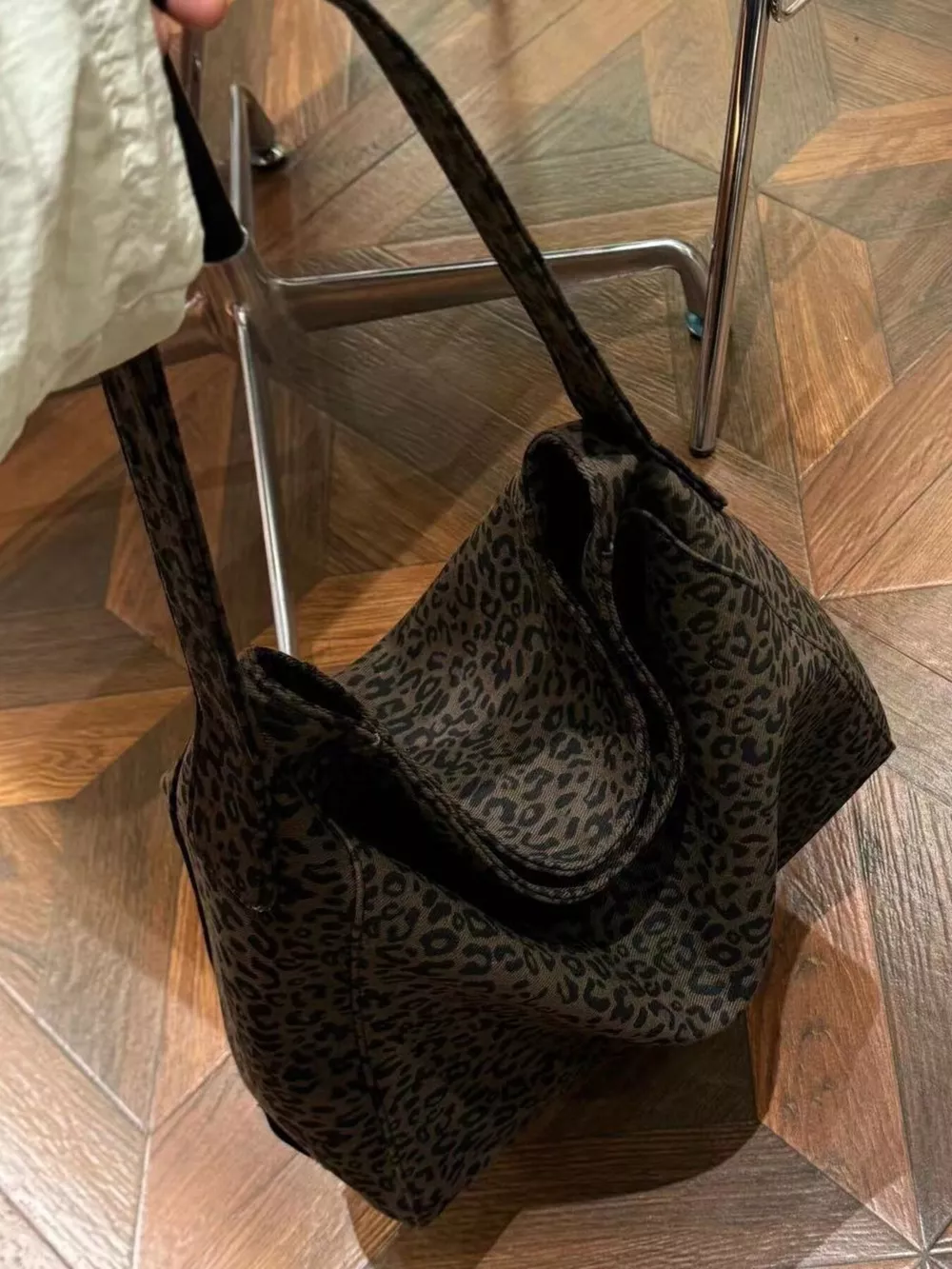 Leopard Print Tote Bag, image 2