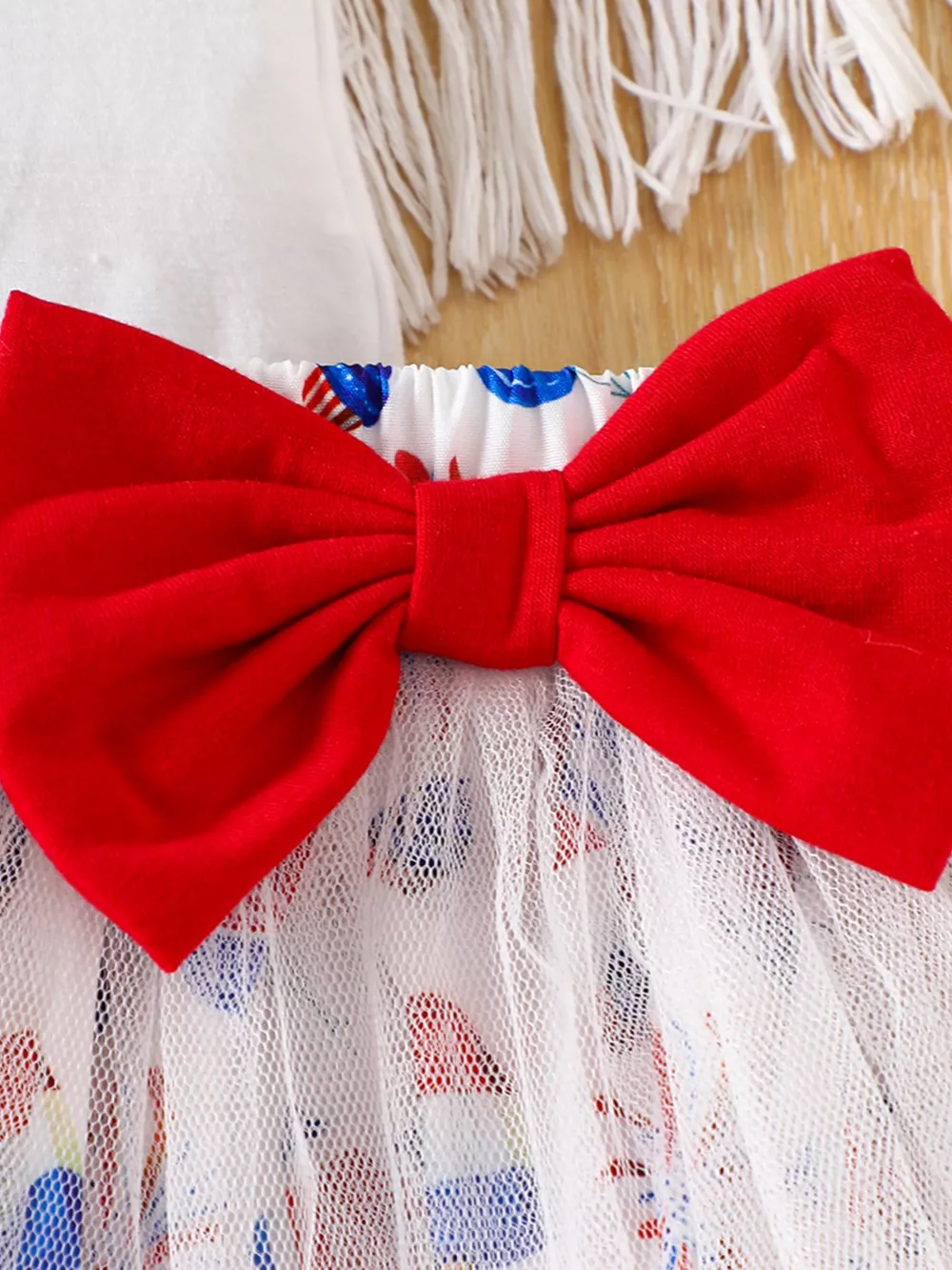 Children's Independence Day Print Outfit Set, image 6